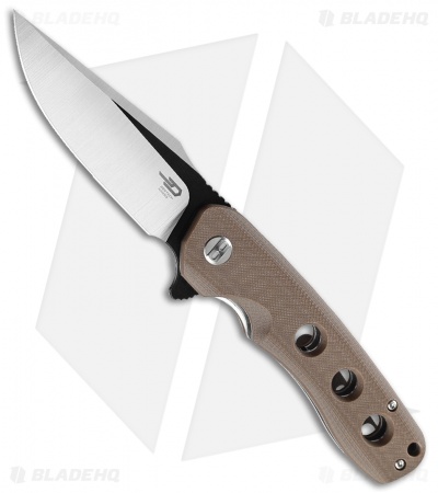 Bestech Knives Arctic Liner Lock Knife Brown G-10 (3.5" Two-Tone) BG33D-1