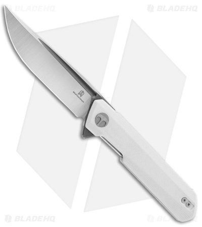 Bestechman Dundee Liner Lock Knife White G-10 (3.3" Two Tone)