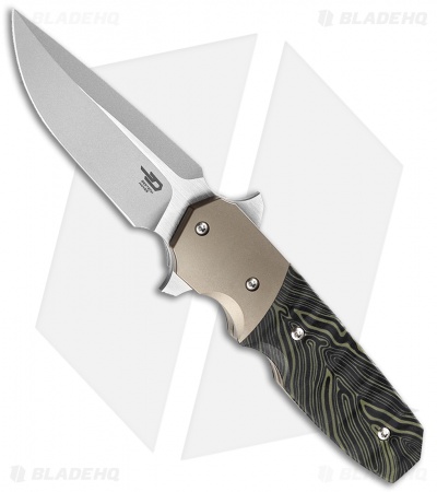 Bestech Knives Clark Freefall Liner Lock Knife Green / Black (2.8" Two-Tone)