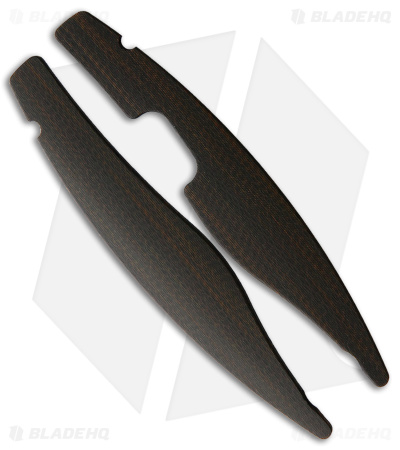 Bestech Knives Predator Replacement Inlay Set (Black/Orange Carbon Fiber)
