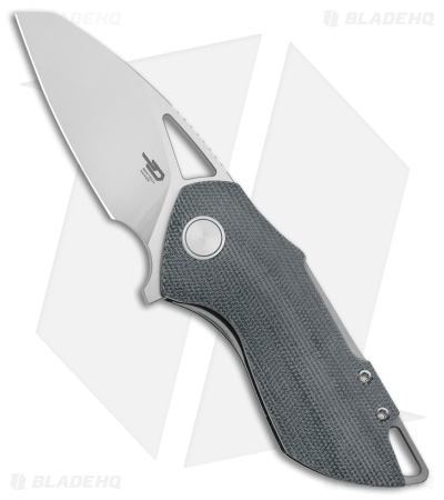 Bestech Grissom Riverstone Liner Lock Knife Black Micarta (2.45" Satin 154CM)
