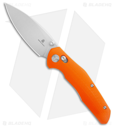 Bestechman Ronan Bar Lock Knife Orange G-10 (3.25" Satin)