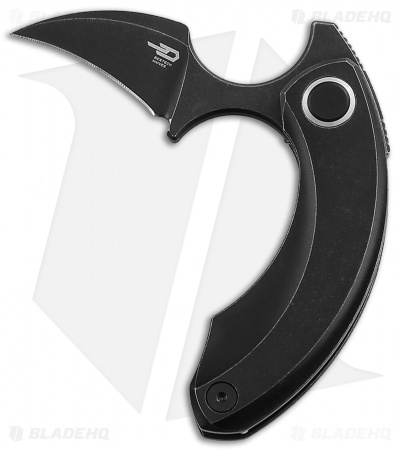 Bestech Knives STRELIT Frame Lock Knife Black Titanium (2.2" Black SW) BTKT2103C