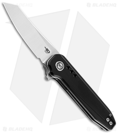 Bestech Knives Syntax Liner Lock Knife Black G-10 (2.8" Satin/SW 14C28N) BG40A