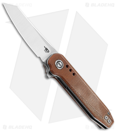 Bestech Knives Syntax Liner Lock Natural Micarta (2.8" Satin/SW 14C28N) BG40E