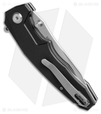 B'yond EDC Dash Liner Lock Knife Black G-10 (3.5" Satin D2) - Blade HQ