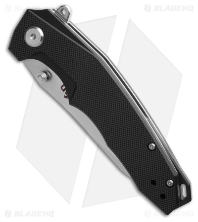 B'yond EDC Dash Liner Lock Knife Black G-10 (3.5" Satin D2) - Blade HQ