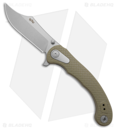 B'yond EDC Motiv Knife OD Green FRN + SW D2 - Blade HQ