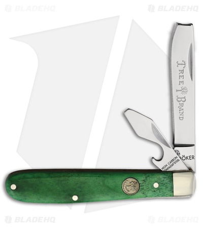 Boker Razor Jack Slip Joint Knife 3" Lime Green Bone (BO110714)