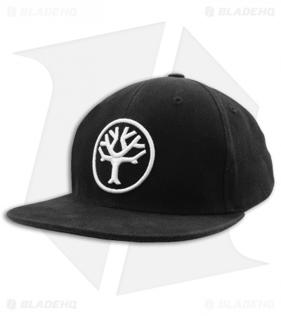 Boker Tree Snapback Black Ball Cap White Logo (Adjustable)
