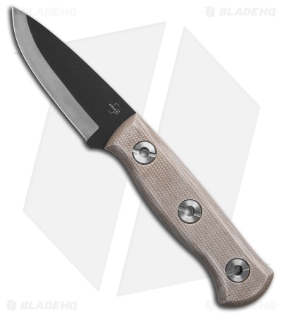 Boker Vigtig 2.0 Drop Point Fixed Blade Knife Brown Micarta (3.5" Two-Tone)