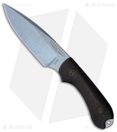 Bradford Guardian 3 Fixed Blade Knife Black Carbon Fiber (3.75