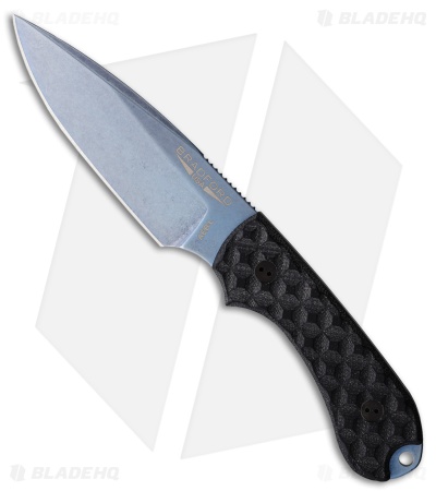 Bradford Guardian 3 Fixed Blade Knife Black G-10 (3.75" Blue)