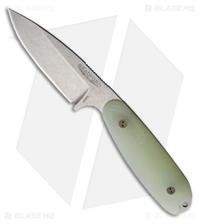 Bradford Knives Guardian 3.5 Sabre Knife Jade G-10 (3.75" Stonewash N690)