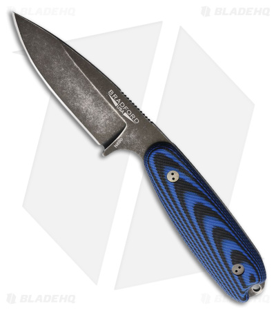 Bradford Knives Guardian 3.5 Sabre Knife Black/Blue G-10 (3.75" Nimbus N690)
