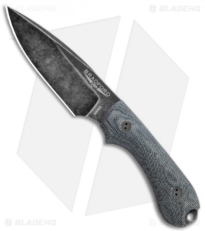 Bradford Knives Guardian3 Fixed Blade Knife 3D Black Micarta (Nimbus/N690)