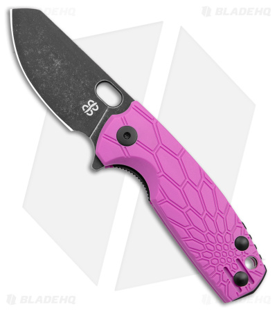 Brighten Blades Baby Core Mini Liner Lock Knife Purple FRN (2.35" Black SW)