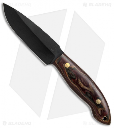 Buck N Bear Tactical Hunter Fixed Blade Camo Micarta (4.25" Black)