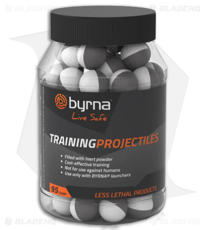 Byrna Technologies Inert Training Projectiles Gray/White (95 Count)