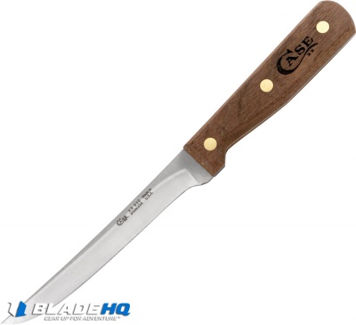 Case Cutlery Boning Fixed Blade Knife Walnut (6" Satin) 07315