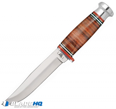 Case Cutlery  Hunter Clip Point Knife Brown Leather (365-5 SS 5" Polish) 10343
