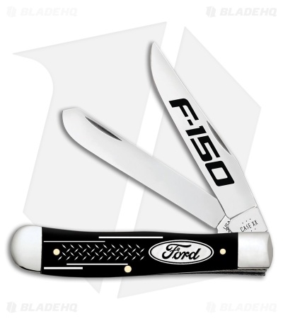 Case Cutlery Trapper Ford Smooth Black Synthetic (3.25 Polished)
