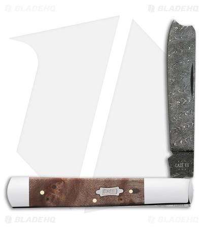 Case Knives Razor Knife 3.9" Maple Burl Wood 71005RAZ DAM