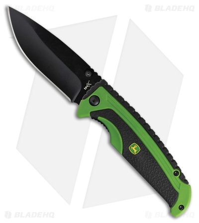 Case Cutlery John Deere TecX Linerlock Green Nylon W/Black Inlay (3.25