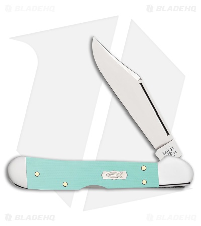 Case Cutlery Mini Copperlock Seafoam Green G 10 (2.72
