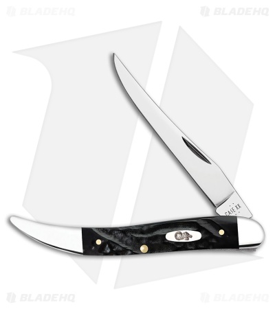 Case Cutlery Toothpick Jigged Rough Black Synthetic  (2.42