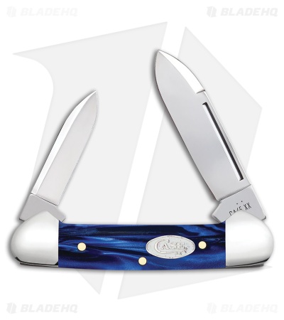 Case Cutlery Baby Butterbean Blue Pearl Kirinite (1.90" Polish)