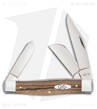 Case Knives Large Stockman Knife 4.25" Natural Zebra Wood (6375 SS)
