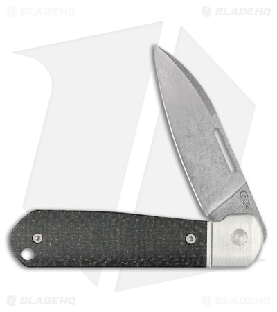 Case Cutlery Highbanks Slip Joint Black Burlap (2.875 Stonewash)