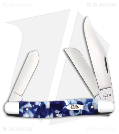 Case Cutlery Stockman Blue Crackle Kirinite (2.92