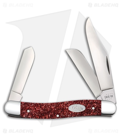 Case Knives Medium Stockman Knife 3.6" Ruby Stardust Kirinite (10347 SS) 67001