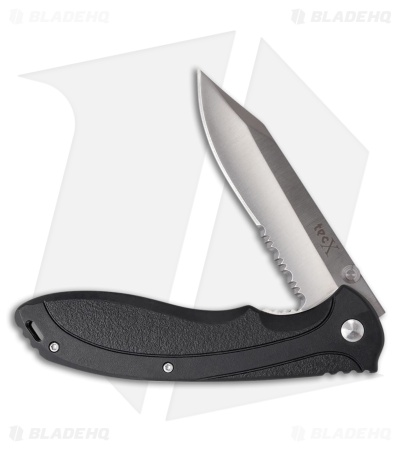 Case Cutlery Linerlock TecX X-Pro Black ABS (3.50" Satin Serrated)