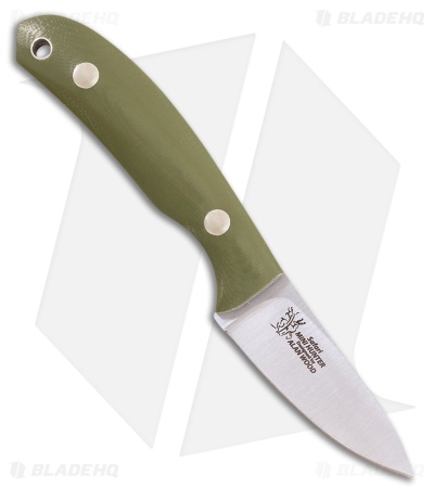 Casstrom Safari Mini Hunter Fixed Blade Knife Olive Green G-10 (2.6