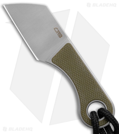 CJRB Chip Cleaver Fixed Blade Knife Green G-10 (1.2" Satin AR-RPM9) J1939-GN