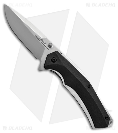 Camillus Carbide Edge Liner Lock Knife Black GFN (3.25" Satin)