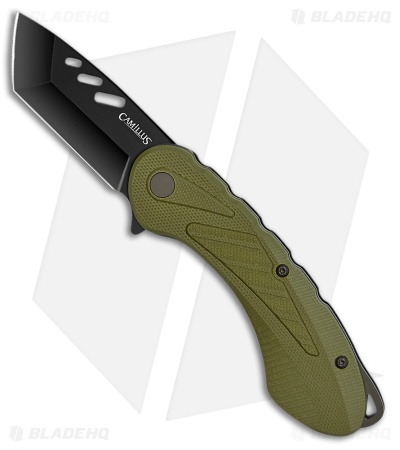 Camillus Veracious Liner Lock Knife Green GFN (2.5" Black)