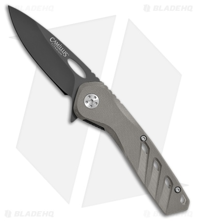Camillus SLOT Liner Lock Knife Gray G-10 (2.75