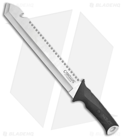 Camillus Carnivore Inject Machete Knife Black Rubber (12" Satin)