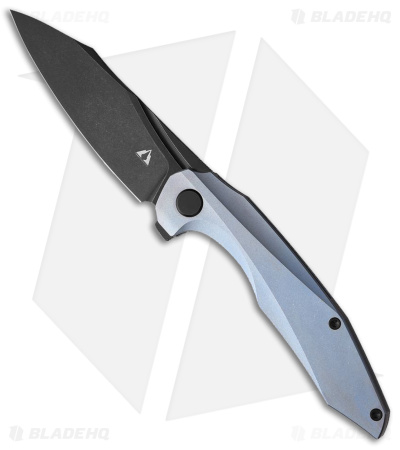 CMB Made Knives Dagon Frame Lock Knife Blue Titanium (3.6" Black M390)