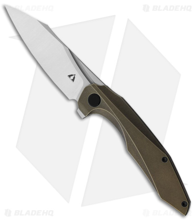 CMB Made Knives Dagon Frame Lock Knife Dark Bronze Titanium (3.6" SW M390)