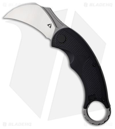 CMB Made Knives Falcon Karambit Liner Lock Knife Black G-10 (2.6" Two-Tone)