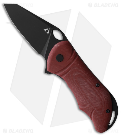 CMB Made Knives Hippo Liner Lock Flipper Knife Red G-10 (3