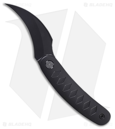 Cavol Kage Liner Lock Knife Black Titanium (2.5" Black Stonewash)
