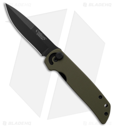 Camillus Cuda Mini Liner Lock Knife Green G-10 (3" Black)