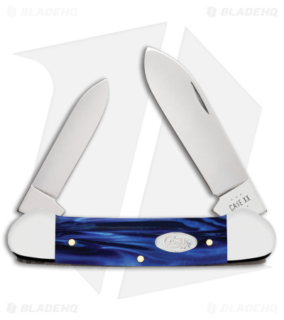 Case Knives Canoe Knife 3.6" Blue Pearl Kirinite (102131 SS) 23447