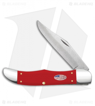 Case Folding Hunter Knife 5.3" American Workman Red Delrin (4165 CS) 73928